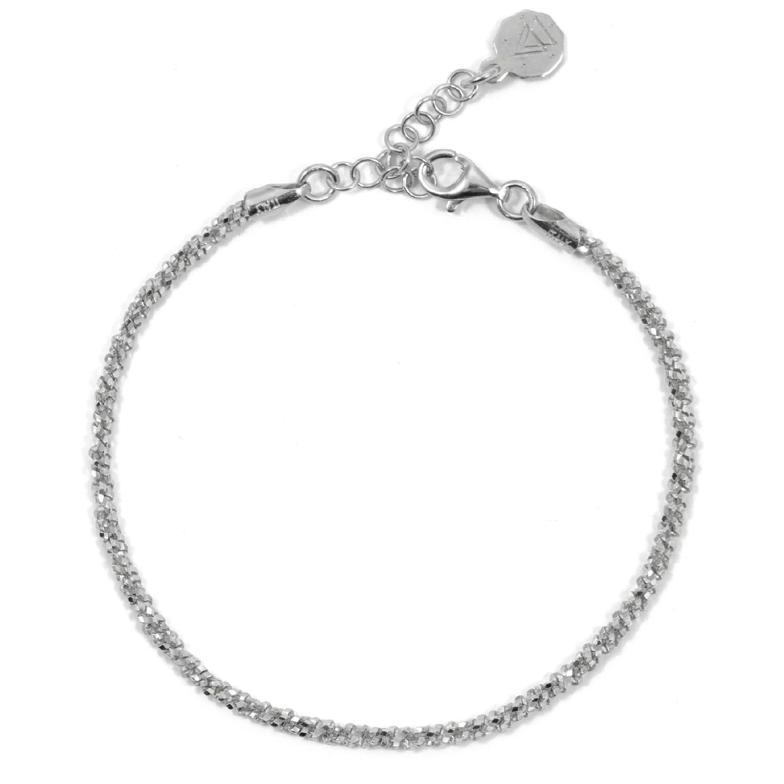 Bracciale catena unisex Nove25 Fili donna argento rodio sottile N25BRA00402-1