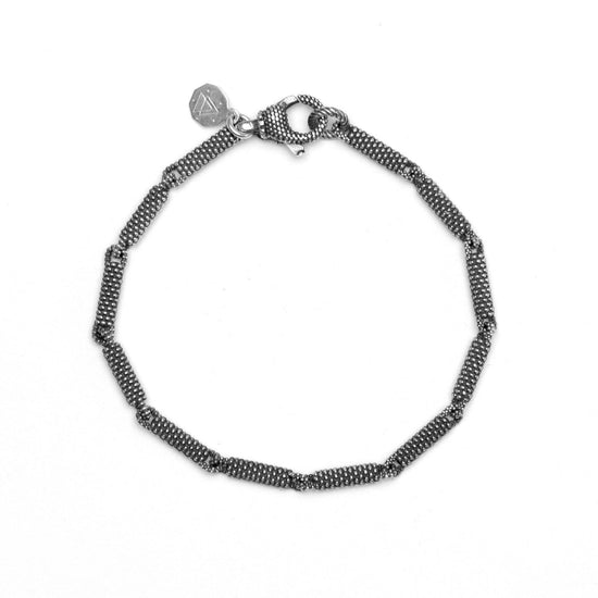 Bracciale unisex Nove25 Puntinati in argento maglie cilindriche N25BRA00418-1