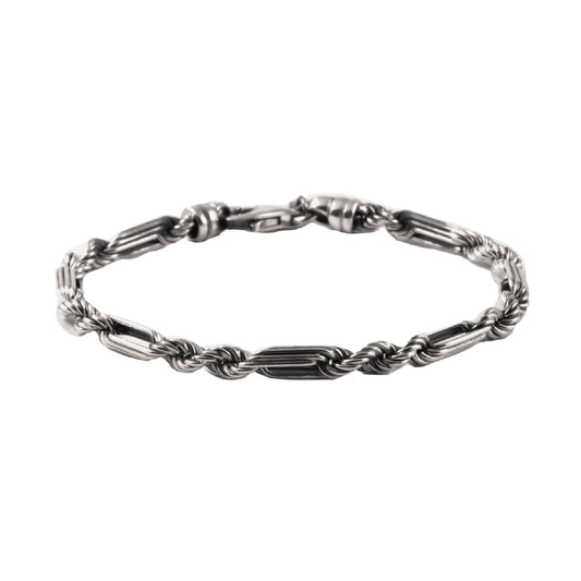 Bracciale uomo Nove25 Timeless in argento con catena attorcigliata N25BRA00423-1
