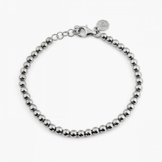 Bracciale Nove25 Fili Sfere 400 donna in argento con sfere lisce N25BRAAA084-1