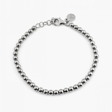 Bracciale Nove25 Fili Sfere 400 donna in argento con sfere lisce N25BRAAA084-1