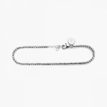Bracciale Nove25 Fili Disco 300 donna in argento con sfere sfaccettate N25BRARL021-1