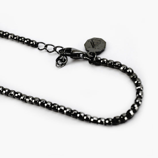 Bracciale Nove25 Fili Disco 300 donna in argento rutenio con sfere sfaccettate N25BRARU021-2