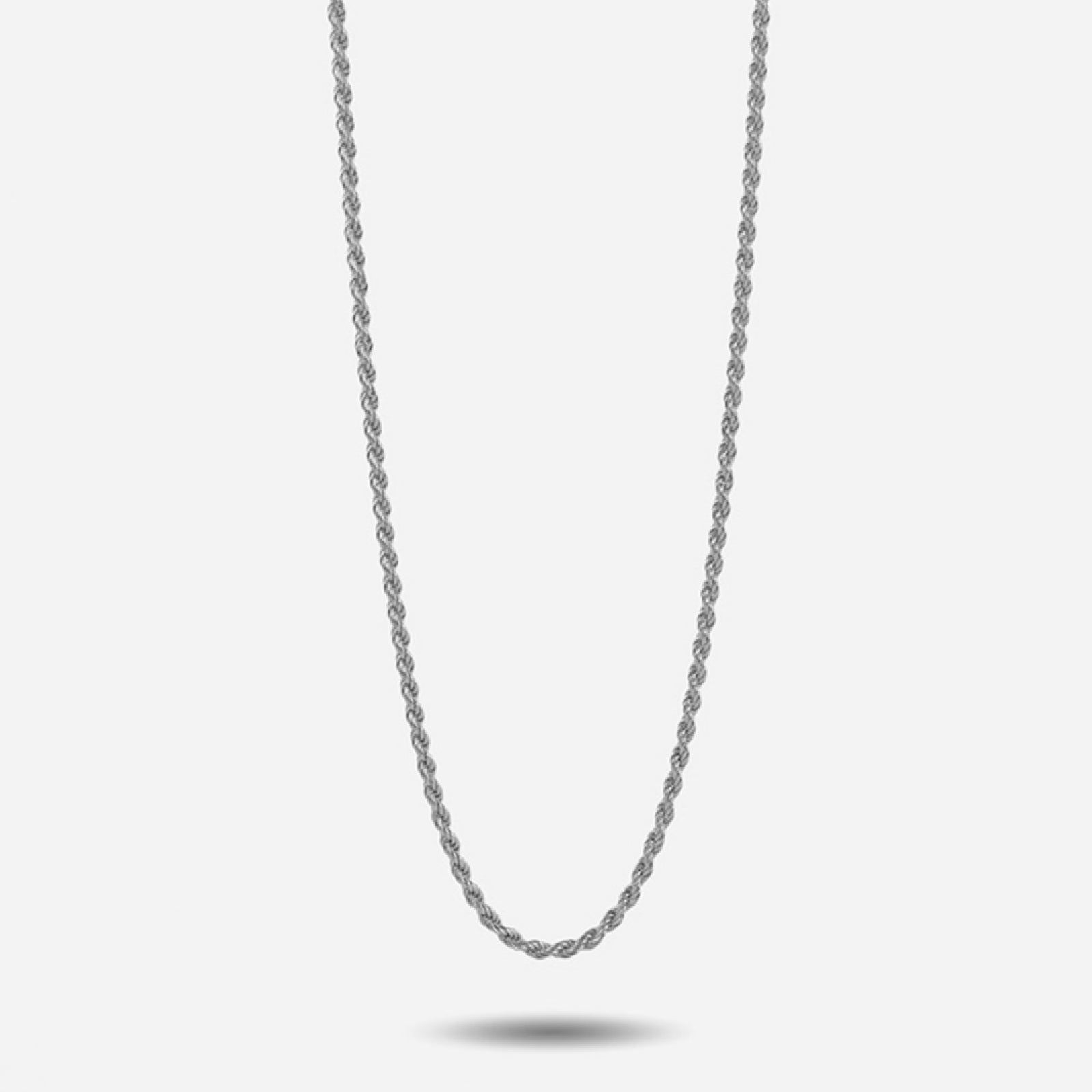 Collana Nove25 Fili unisex argento corda spessa 2 mm e lunghezza 80 cm N25COL00024-80-1