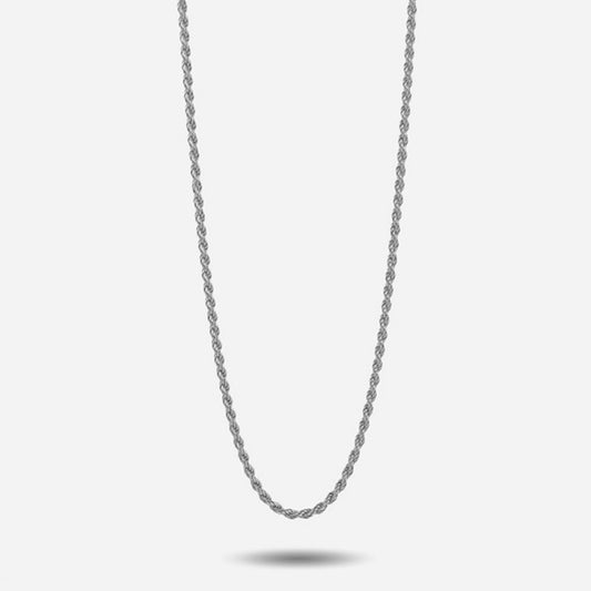 Collana Nove25 Fili unisex argento corda spessa 2 mm e lunghezza 80 cm N25COL00024-80-1
