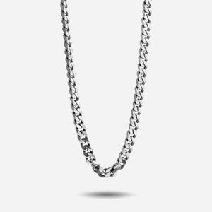 Collana Nove25 Timeless Grumetta Quadrata Filo 150 unisex in argento 925 con maglie 5x2mm e lunghezza 50 cm N25COL00031/50