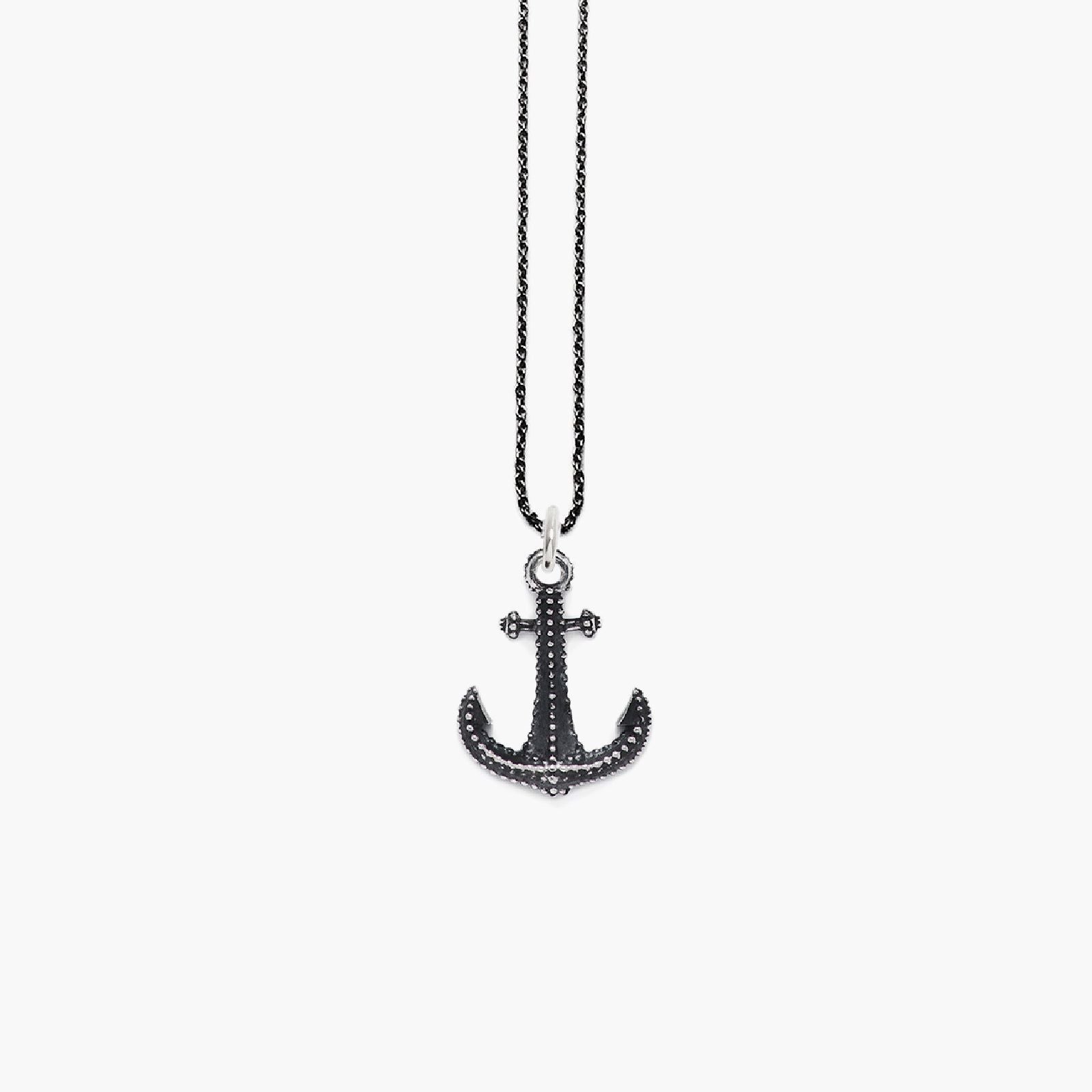 Collana Nove25 Traditional unisex in argento con ancora media N25COL00102-O-S-1