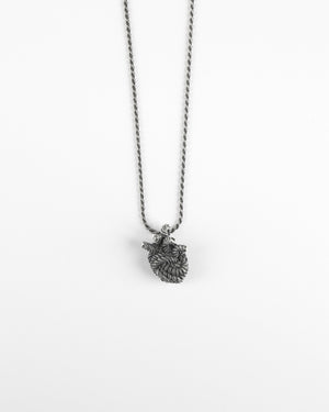 Collana con pendente Nove25 Traditional unisex in argento 925 con ciondolo a forma di cuore a corda N25COL00205/O/S