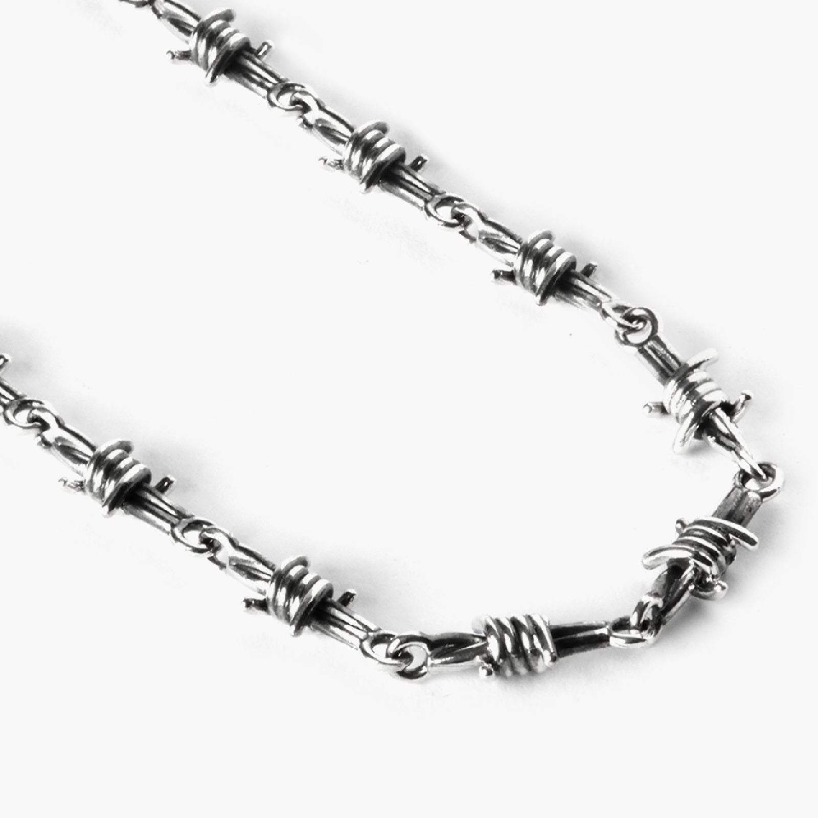 Collana Nove25 Filo Spinato unisex in argento filo spinato N25COL00242-50-2