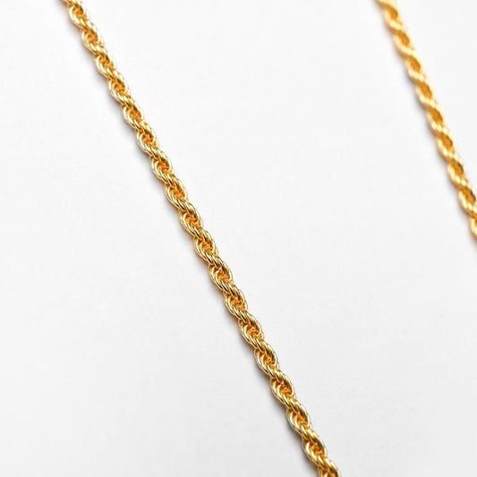 Collana Nove25 Fili Corda 040 unisex in argento dorato catena corda lunga 45 cm N25COL00273-45-2