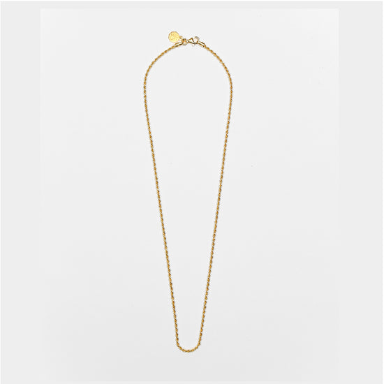 Collana Nove25 Fili Corda 040 unisex in argento dorato catena corda lunga 45 cm N25COL00273-45