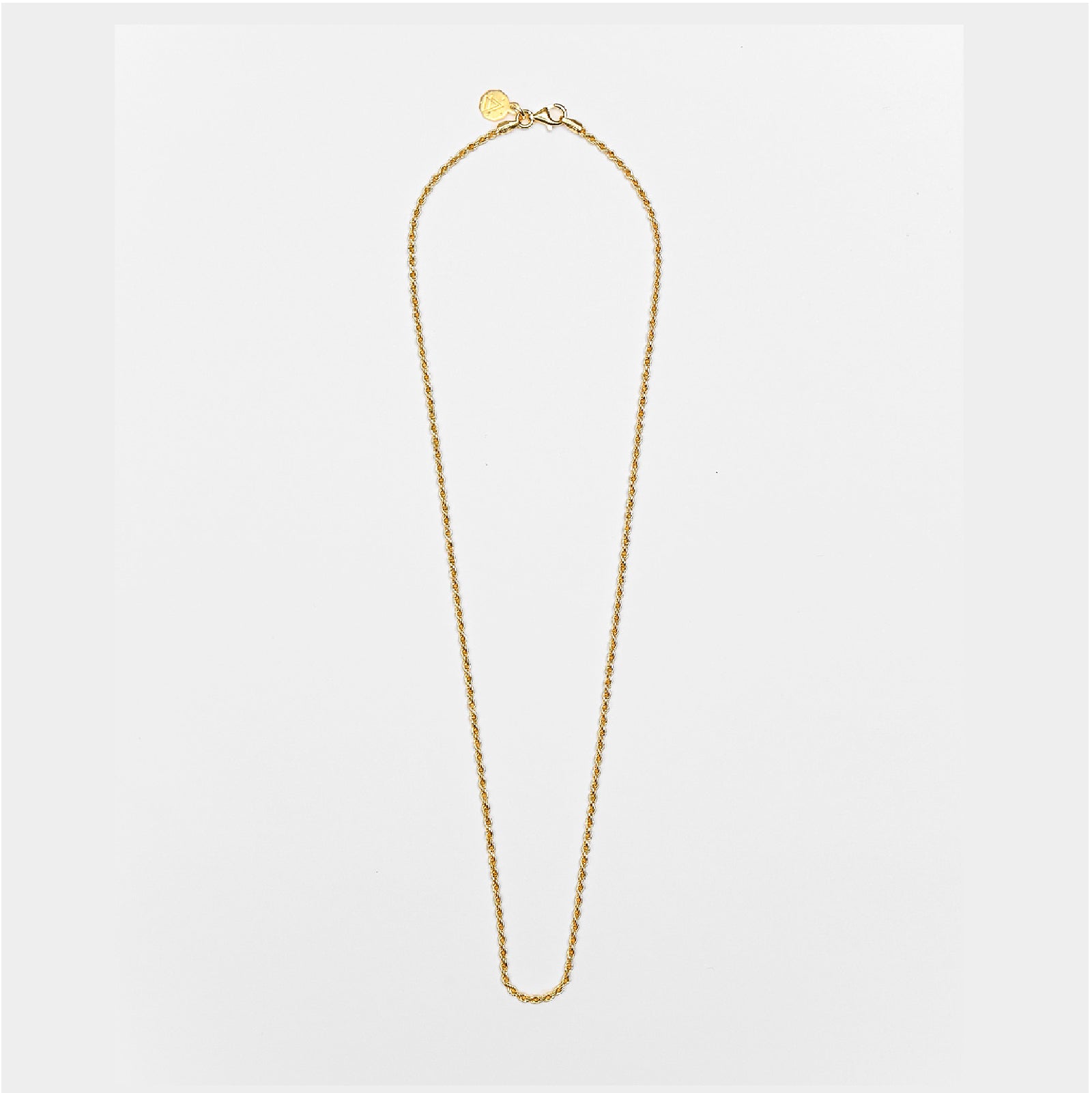 Collana Nove25 Fili Corda 040 unisex in argento dorato catena corda lunga 45 cm N25COL00273-45