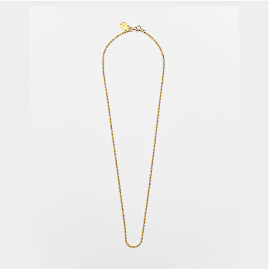 Collana Nove25 Fili Corda 040 unisex in argento dorato catena corda lunga 60 cm N25COL00273-60