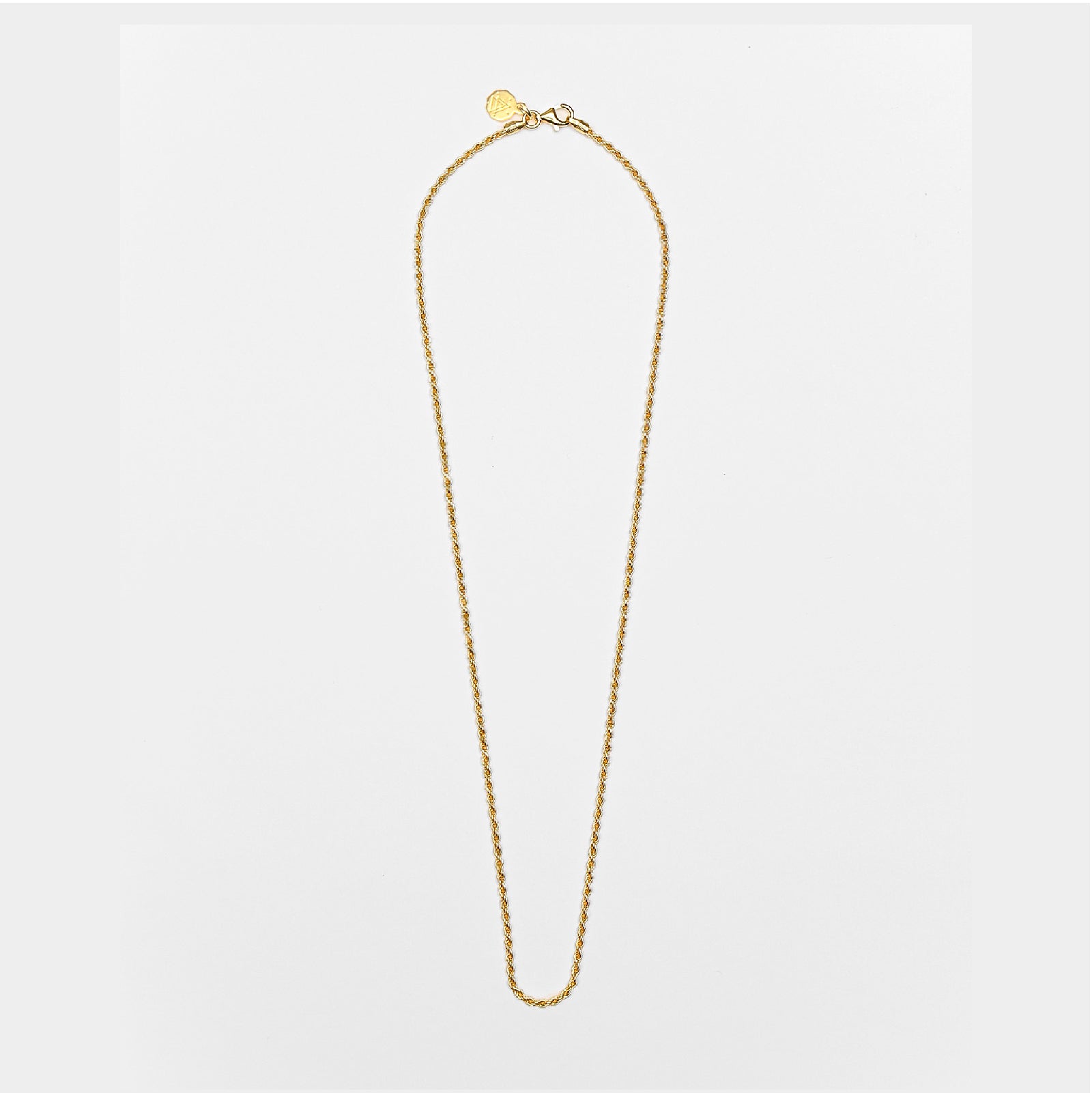 Collana Nove25 Fili Corda 040 unisex in argento dorato catena corda lunga 60 cm N25COL00273-60