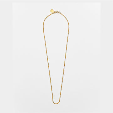 Collana Nove25 Fili Corda 040 unisex in argento dorato catena corda lunga 60 cm N25COL00273-60