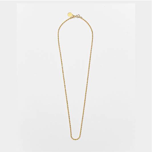 Collana Nove25 Fili Corda 040 unisex in argento dorato catena corda lunga 60 cm N25COL00273-60