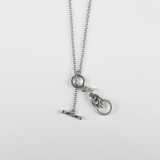 Collana Nove25 Tarot unisex in argento con simboli tarocchi N25COL00303-O-S-1