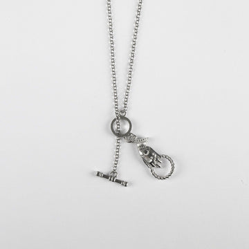 Collana Nove25 Tarot unisex in argento con simboli tarocchi N25COL00303-O-S-1