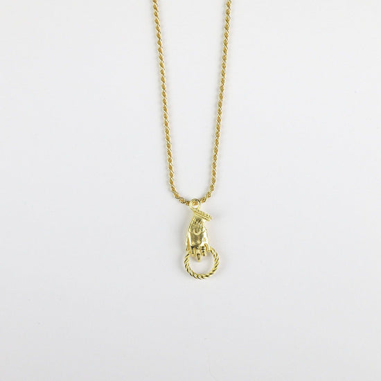 Collana Nove25 Tarot unisex in argento dorato con simboli tarocchi N25COL00304-O-S-1