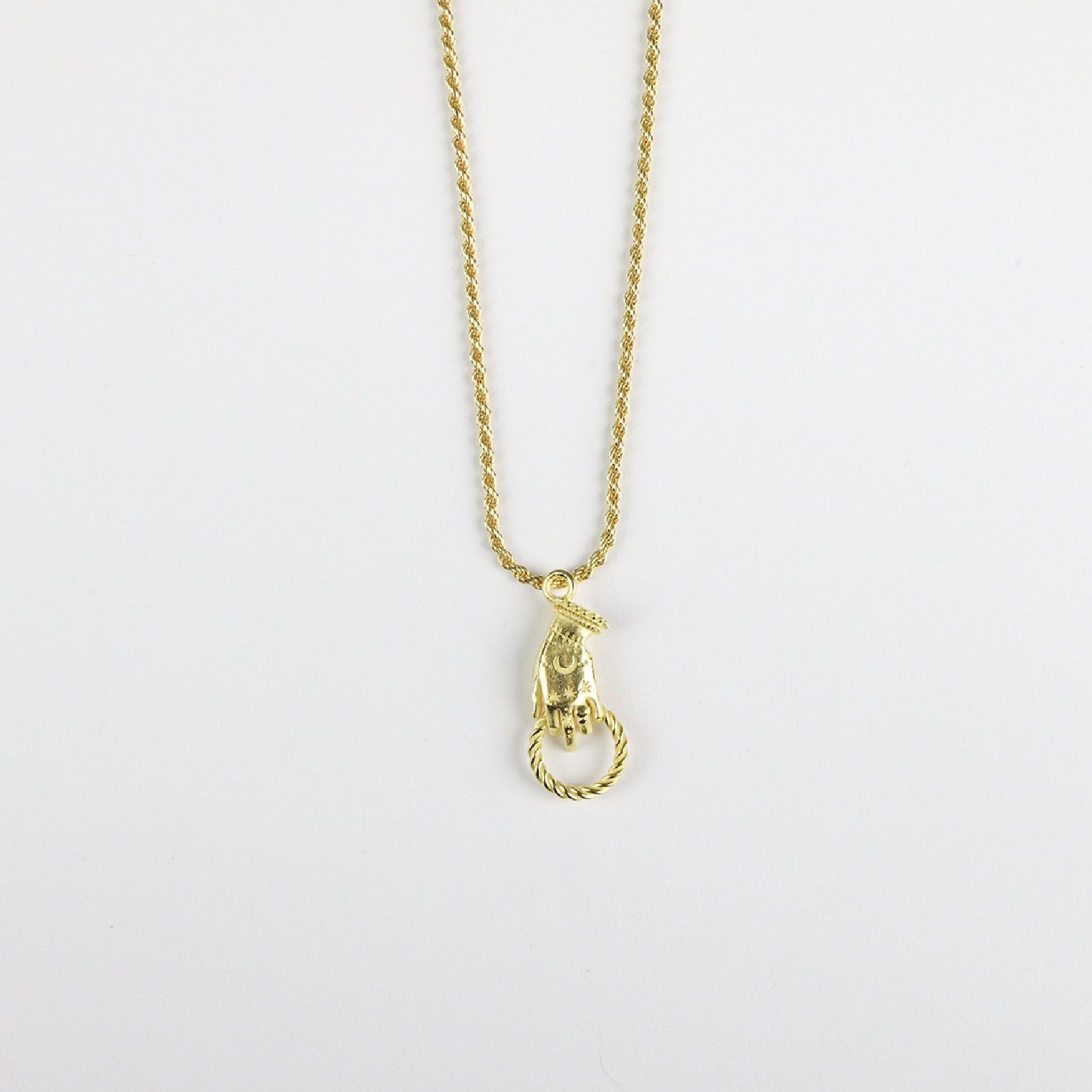 Collana Nove25 Tarot unisex in argento dorato con simboli tarocchi N25COL00304-O-S-1