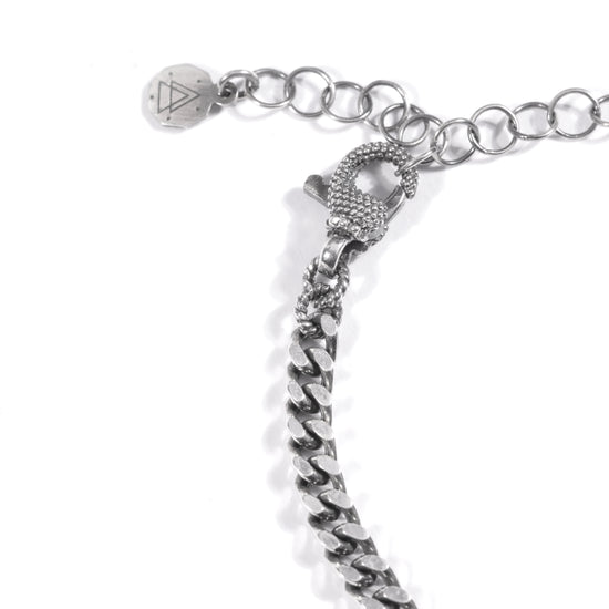 Collana girocollo Nove25 in argento catena grumetta e perle