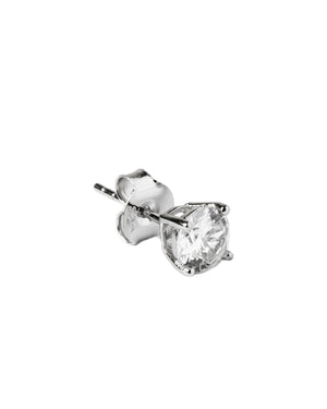 Mono orecchino punto luce unisex della collezione Nove25 Brillanti argento 925 rodiato con cubic zirconia N25ORE00111/6