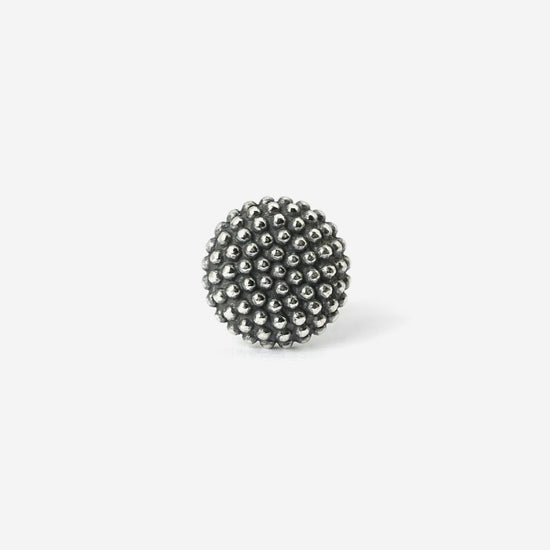 Mono orecchino a lobo tondo Nove25 Puntinati unisex in argento N25ORE00165-O-S-1