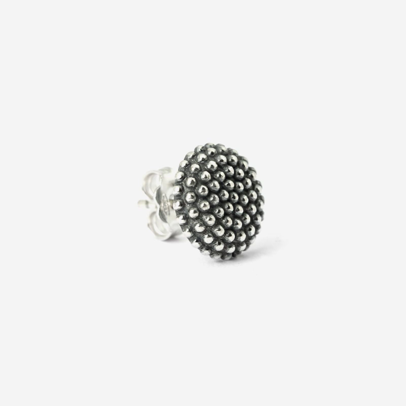 Mono orecchino a lobo tondo Nove25 Puntinati unisex in argento N25ORE00165-O-S-2