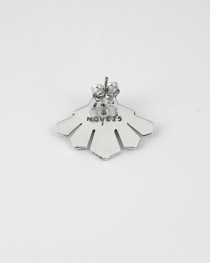 Orecchini Nove25 Etnochic da donna in argento 925 a forma di ventaglio etnico 18x25 mm N25ORE00214/O/S