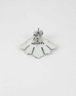 Orecchini Nove25 Etnochic da donna in argento 925 a forma di ventaglio etnico 18x25 mm N25ORE00214/O/S