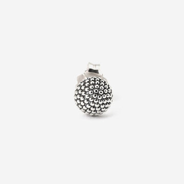 Mono orecchino a lobo tondo Nove25 Puntinati unisex in argento 0,5mm N25ORE00423-O-S-1