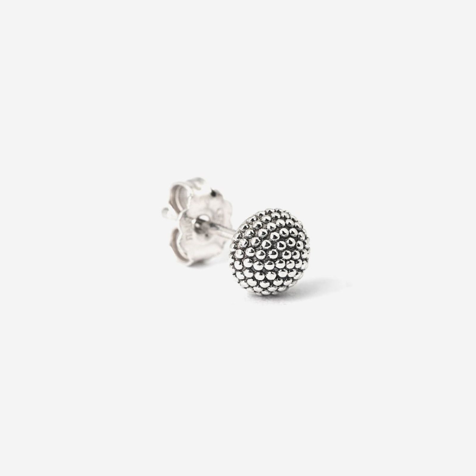 Mono orecchino a lobo tondo Nove25 Puntinati unisex in argento 0,5mm N25ORE00423-O-S-2