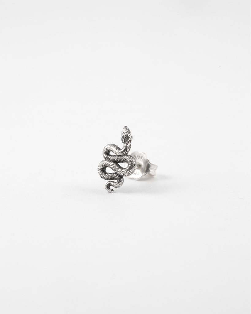 Mono orecchino a lobo Nove25 Snake unisex in argento 925 a forma di serpente 12mm N25ORE00444/O/S