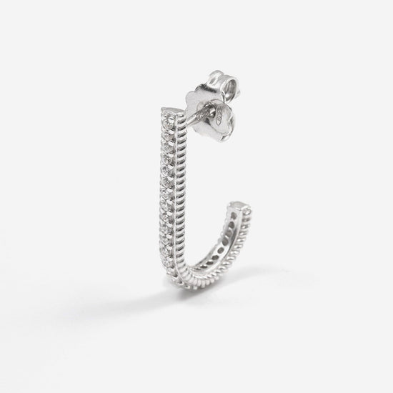 Mono orecchino pendente Nove25 Opulence donna in argento con zirconi N25ORE00452-O-S-1