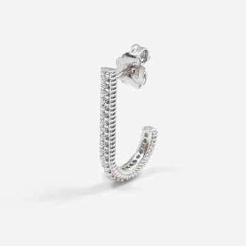 Mono orecchino pendente Nove25 Opulence donna in argento con zirconi N25ORE00452-O-S-1