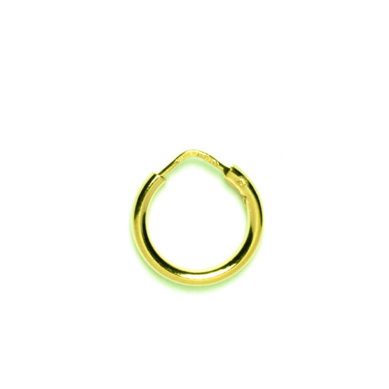 Mono orecchino unisex Nove25 Timeless argento dorato liscio e filo 8 mm N25OREOG001-8-1