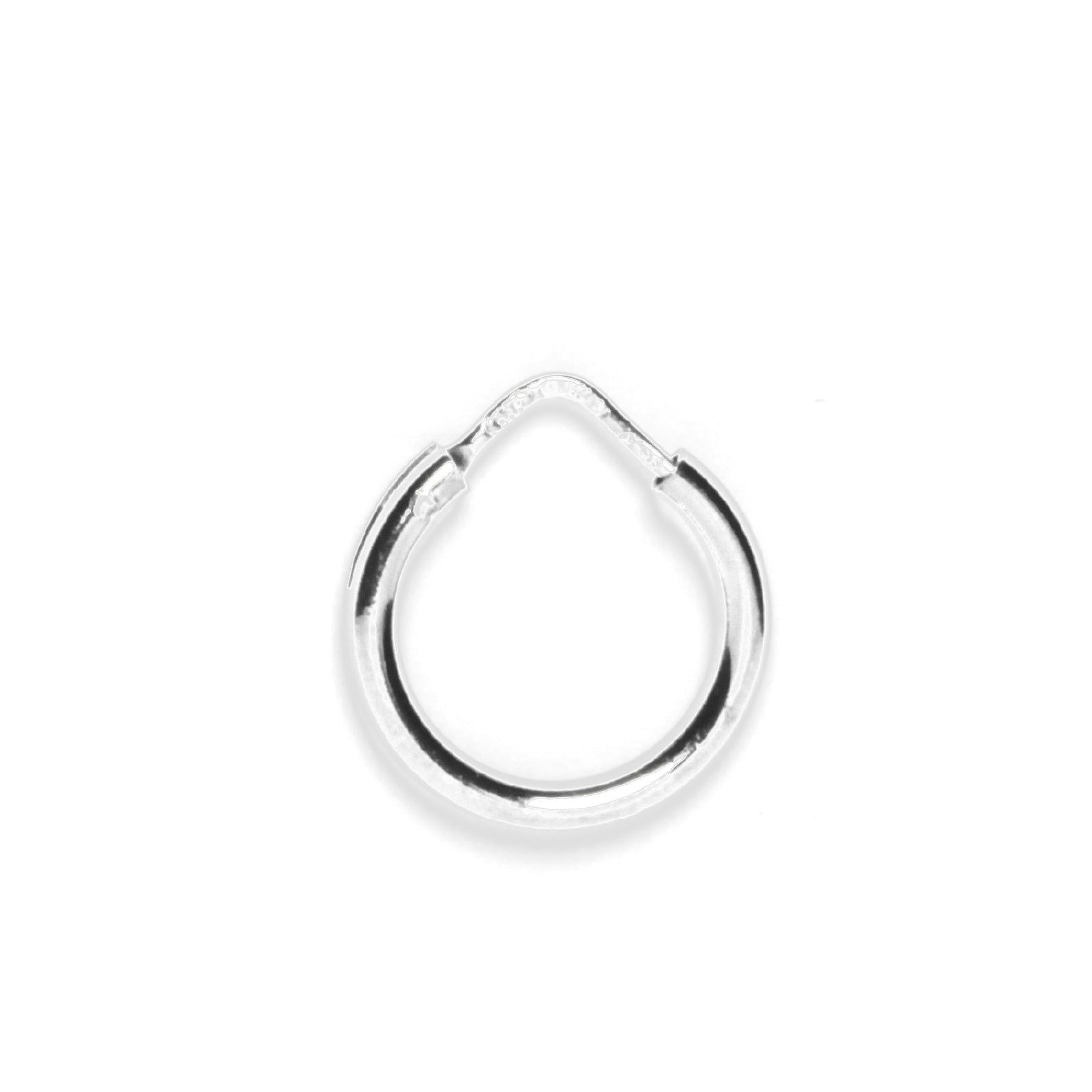 Mono orecchino unisex Nove25 Timeless argento liscio e filo tondo 13 mm N25ORERL001-13-1