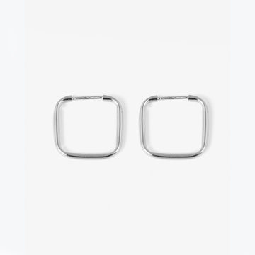 Orecchini cerchio quadrato Nove25 Timeless unisex argento 25 mm diametro N25ORERL003-25-1
