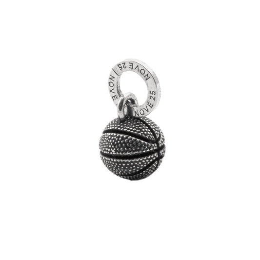Charm pendente Nove25 Miniature Mini in argento palla basket