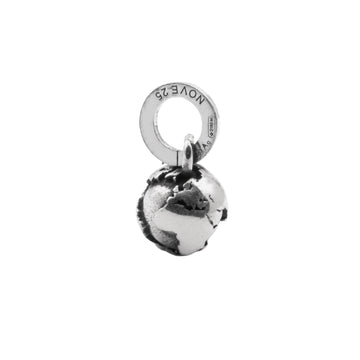 Charm Mappamondo Nove25 in argento
