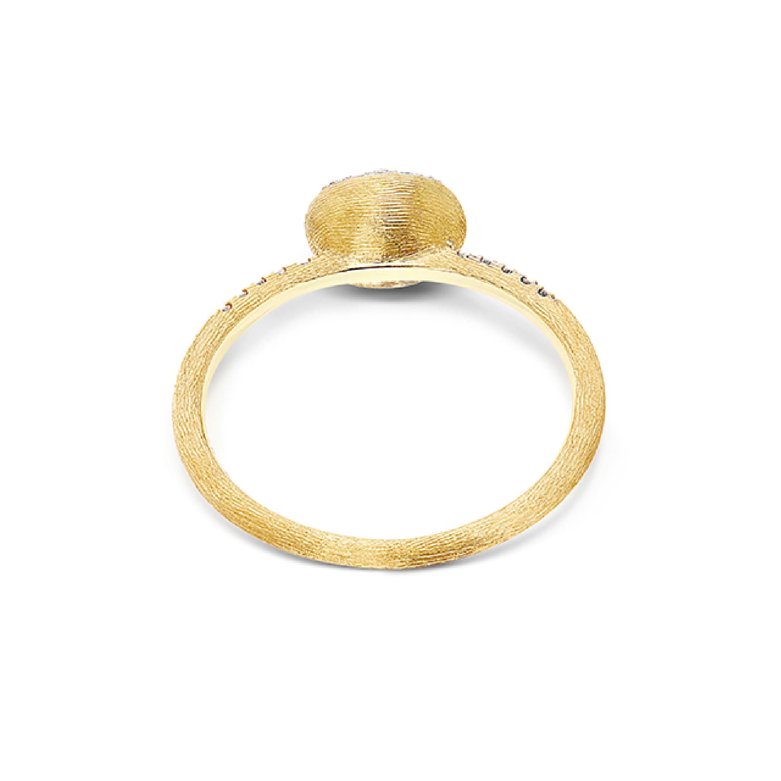 Anello Nanis Boules Baby in oro giallo e pavè di diamanti SU MISURA
