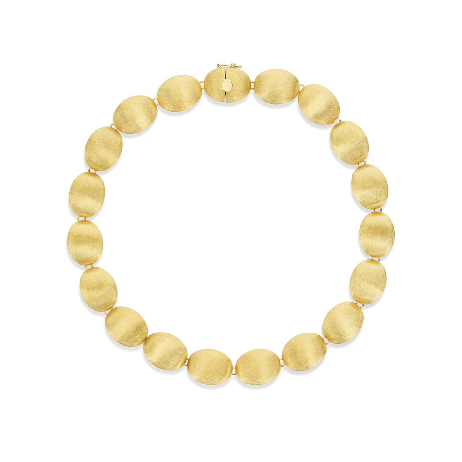 Bracciale Nanis in oro giallo 18kt con elementi ovali 19 cm