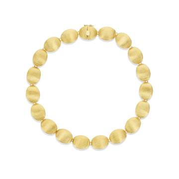 Bracciale Nanis in oro giallo 18kt con elementi ovali 19 cm