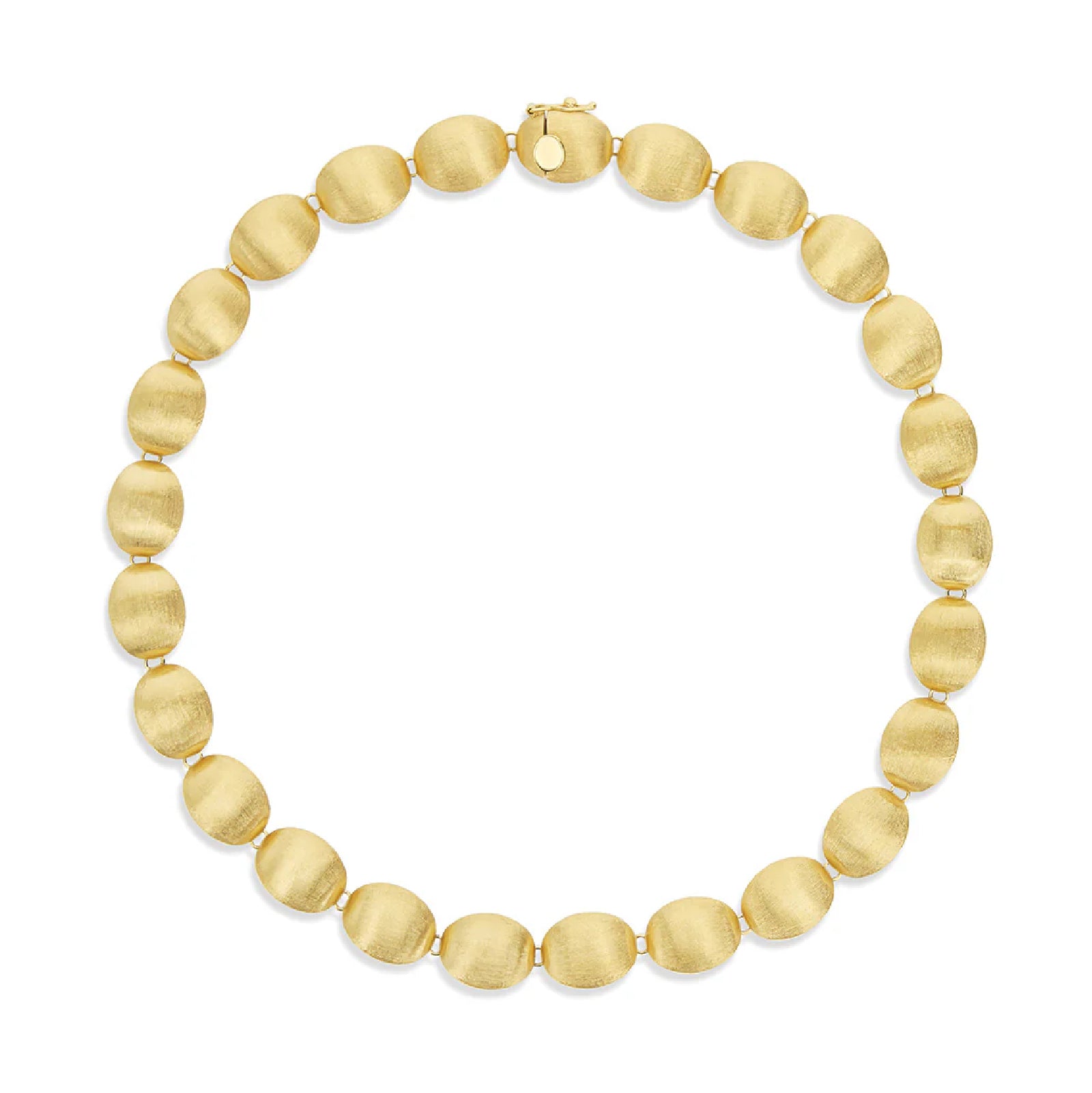 Collana girocollo Nanis in oro giallo 18kt ed elementi ovali MISURA UNICA