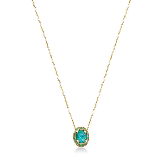 Collana Nanis Reverse in oro giallo e pietre colorate MISURA UNICA