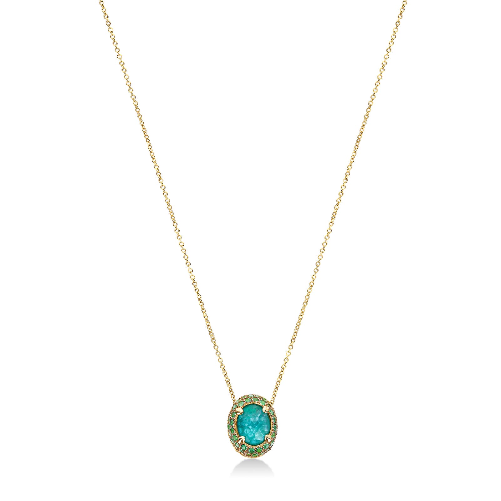 Collana Nanis Reverse in oro giallo e pietre colorate MISURA UNICA