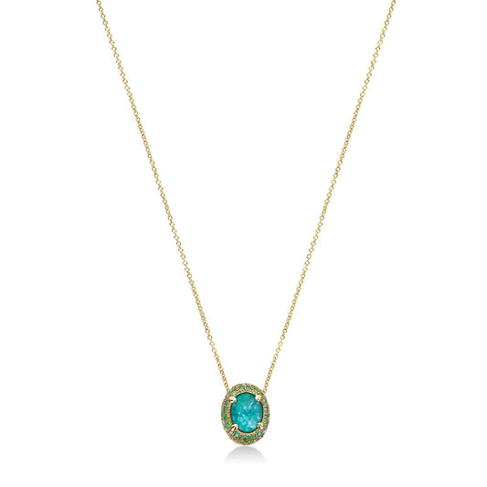 Collana Nanis Reverse in oro giallo e pietre colorate MISURA UNICA
