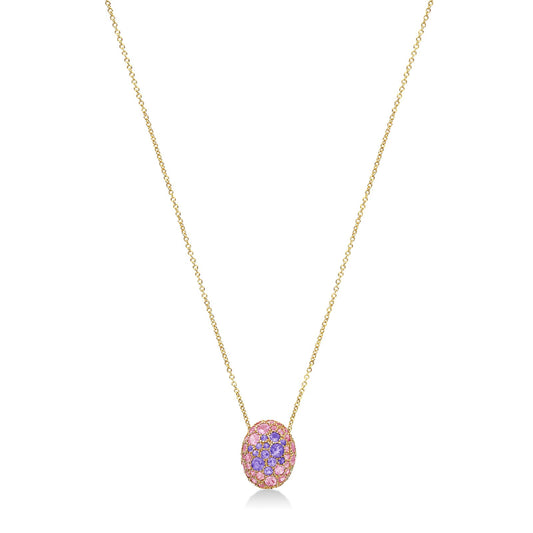 Collana Nanis Reverse in oro giallo e pietre colorate MISURA UNICA
