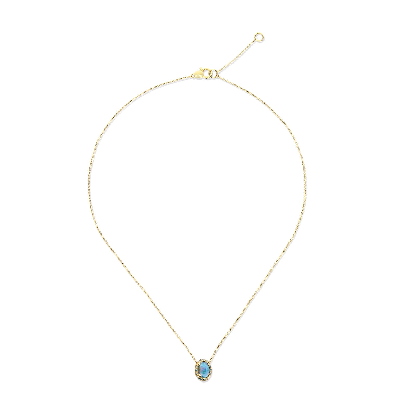 Collana Nanis Dancing Reverse oro 18K con diamanti e pietre MISURA UNICA