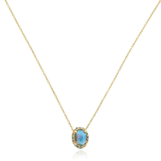 Collana Nanis Dancing Reverse oro 18K con diamanti e pietre MISURA UNICA
